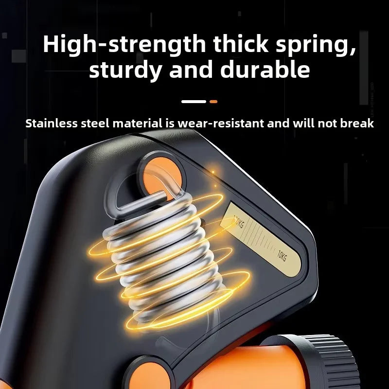 Adjustable Hand Grip Strengthener 10–120KG – Forearm, Wrist & Finger Trainer