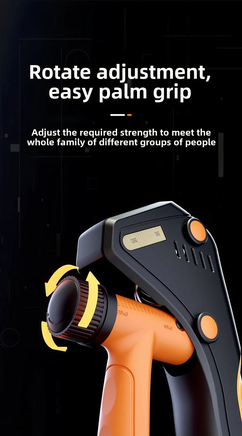Adjustable Hand Grip Strengthener 10–120KG – Forearm, Wrist & Finger Trainer