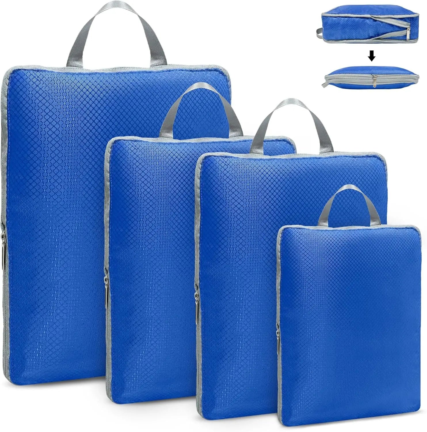 Travel Compression Packing Cubes – Waterproof Organizer Set