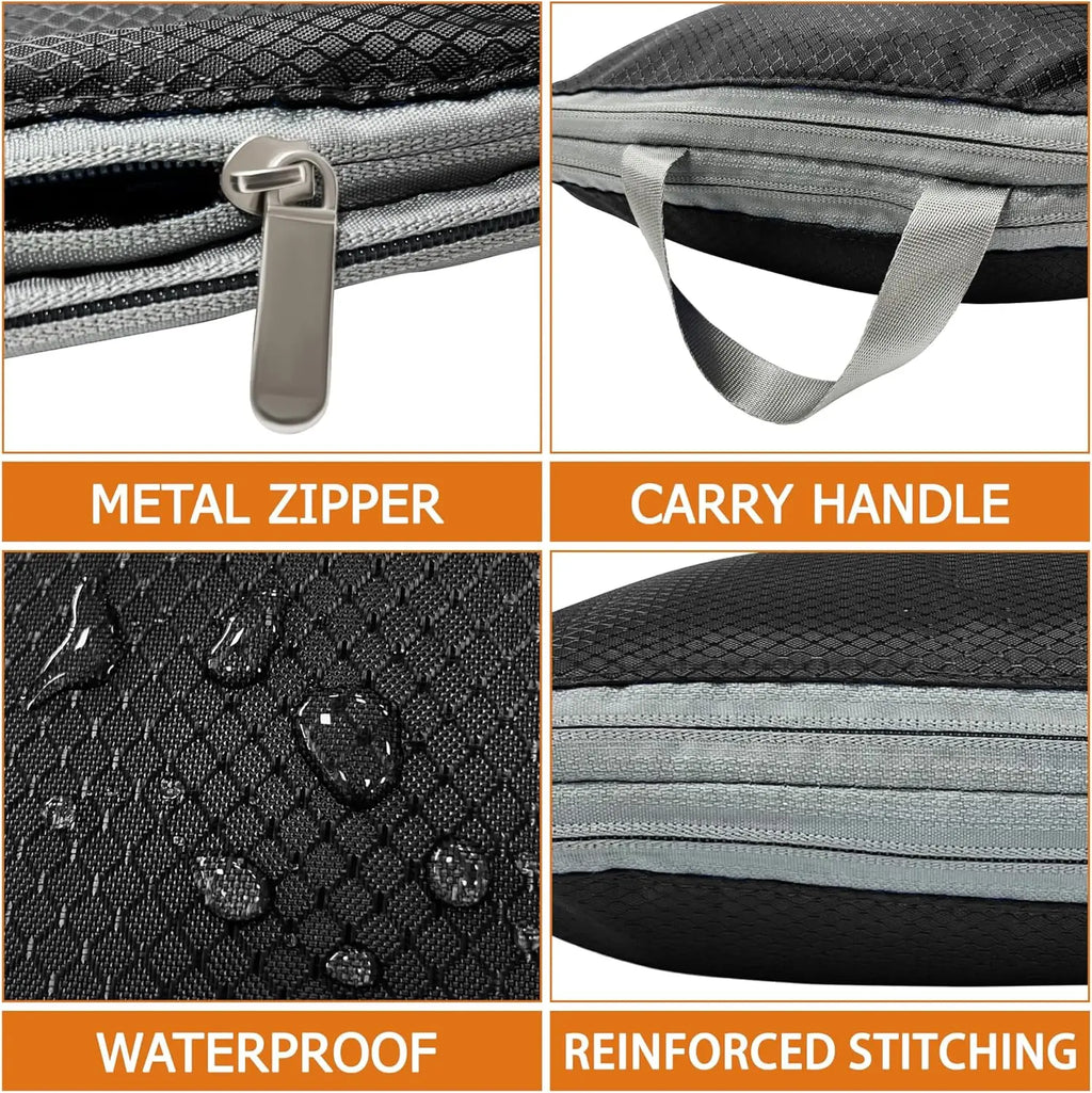 Travel Compression Packing Cubes – Waterproof Organizer Set