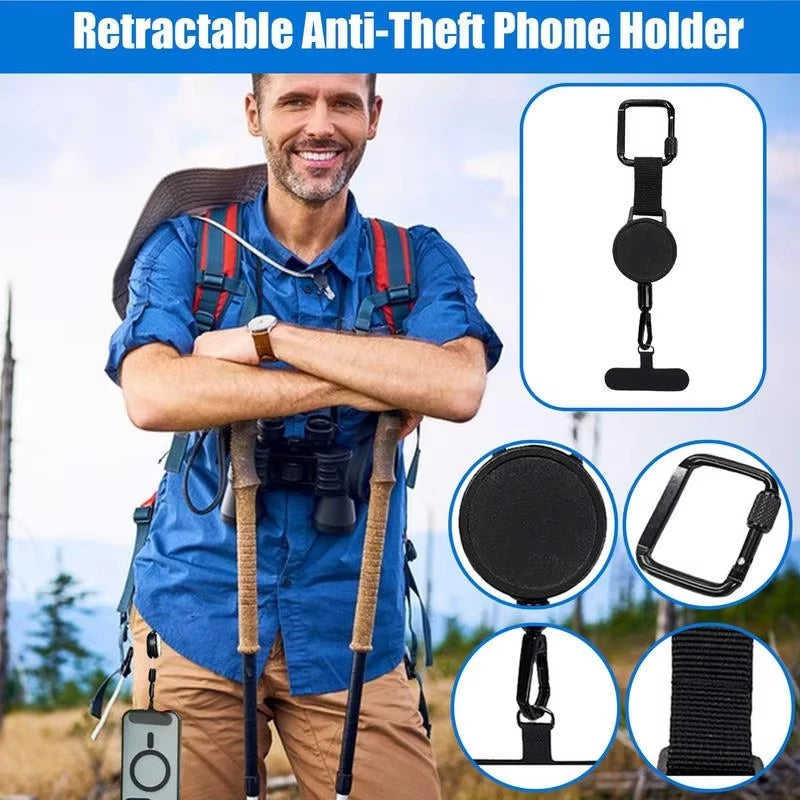 Anti-Theft Phone Lanyard with Belt Clip – Secure Smartphone Safety Strap for Travel & Outdoor Use