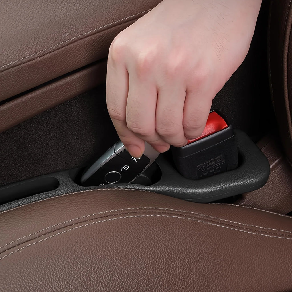 2-Pack Car Seat Gap Filler – Waterproof PU Gap Organizer