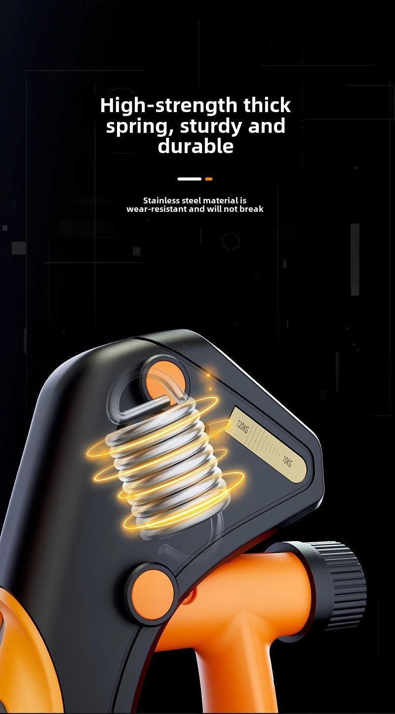 Adjustable Hand Grip Strengthener 10–120KG – Forearm, Wrist & Finger Trainer