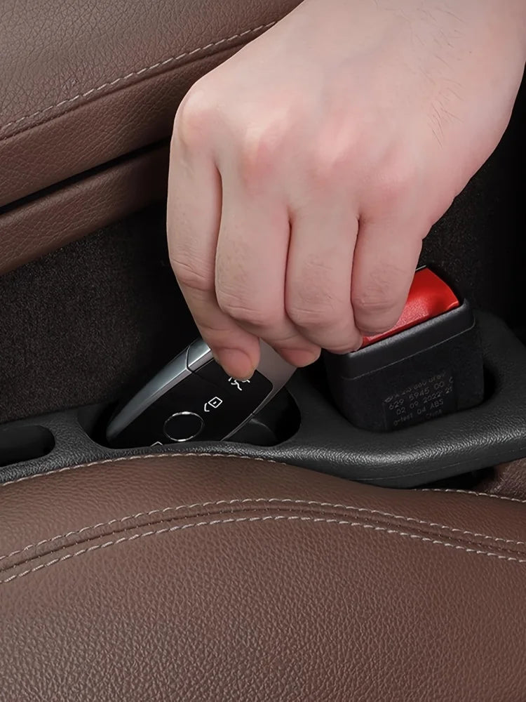 2-Pack Car Seat Gap Filler – Waterproof PU Gap Organizer