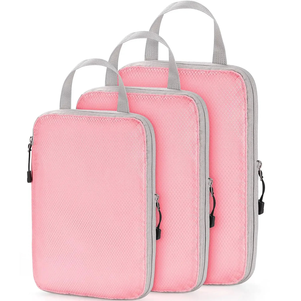 Travel Compression Packing Cubes – Waterproof Organizer Set