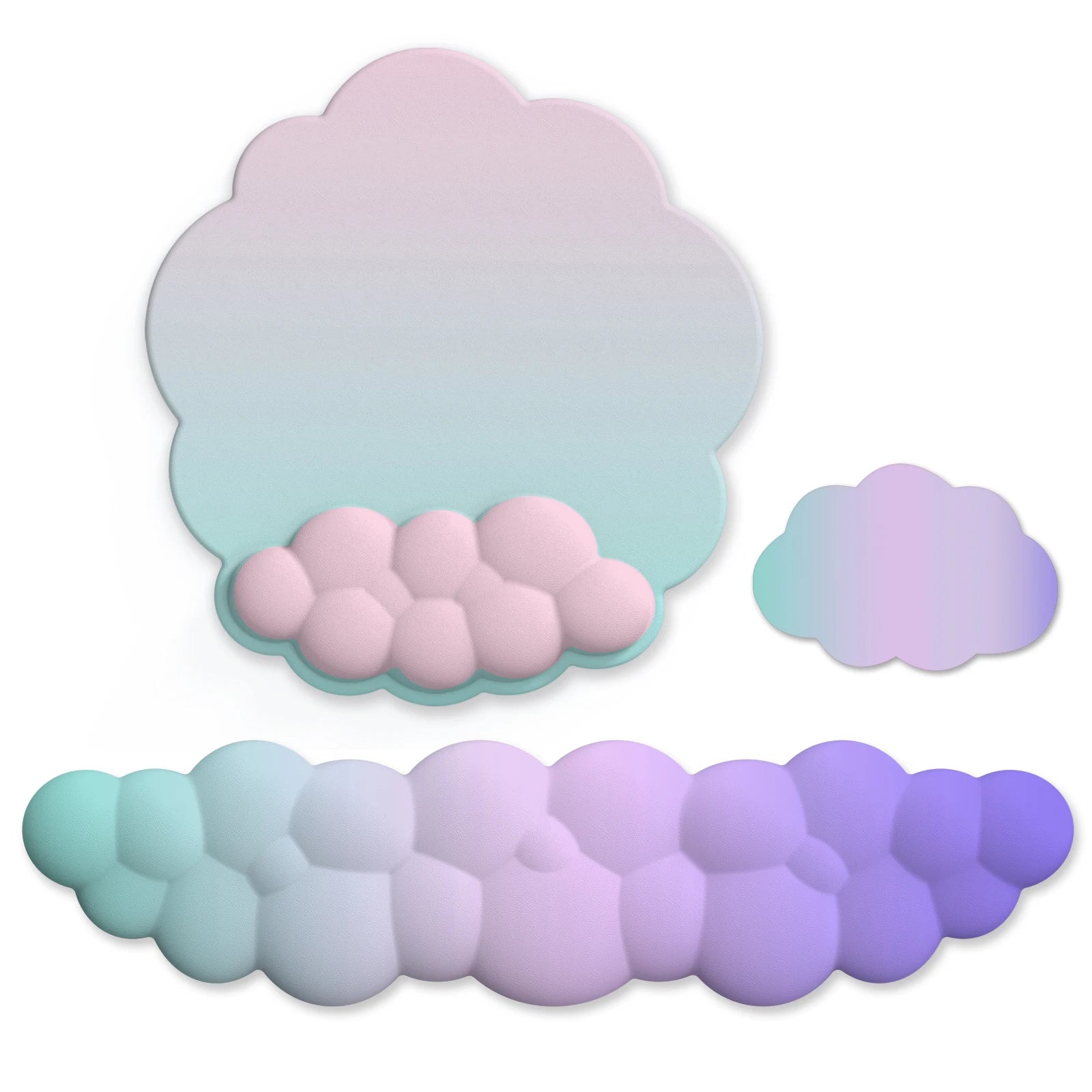 Cloud Wrist Rest Set for Keyboard & Mouse – Ergonomic Soft Support for Comfortable Typing & Gaming