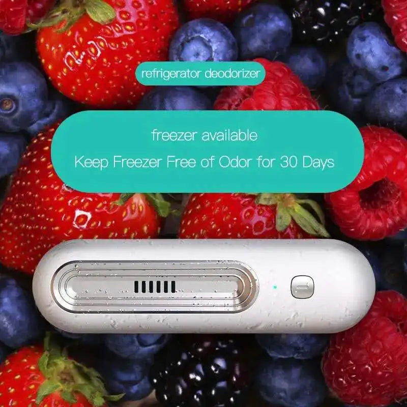 📋 Title:
USB Rechargeable Fridge Deodorizer | Multifunctional Ozone Air Purifier | Compact Odor Eliminator for Effective Freshness & Food Preservation