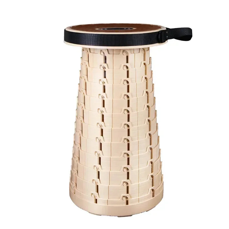 Adjustable Telescoping Folding Stool – Travel & Outdoor Use