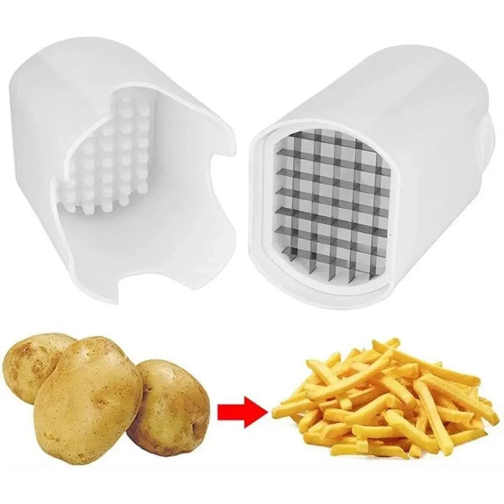Quick Press French Fry Cutter – Easy Vegetable & Potato Slicer